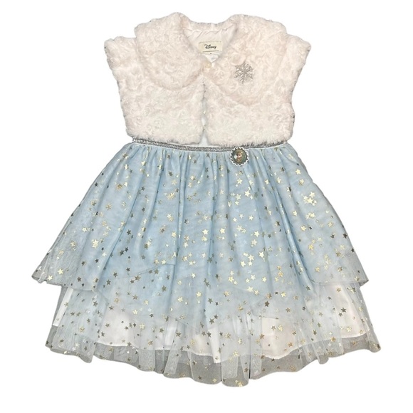 NWT Disney x Pippa and Julie Frozen Gown with Faux Fur coat - Picture 1 of 12